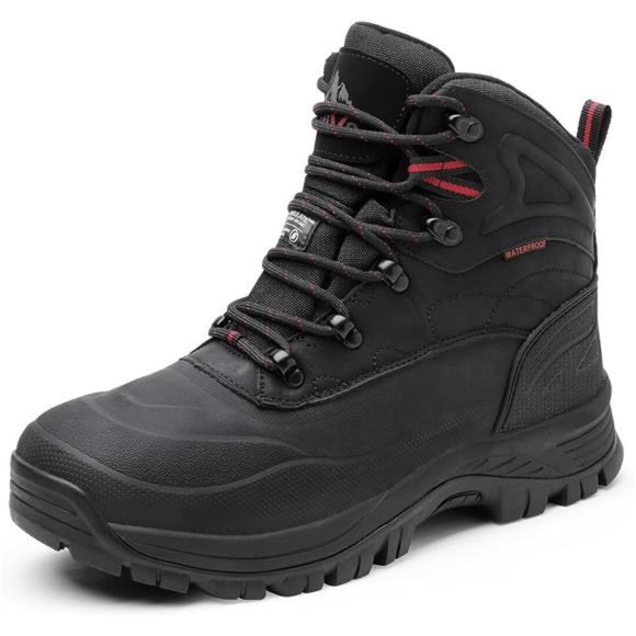 Men's Insulated Waterproof Construction Hiking Winter Snow Boots